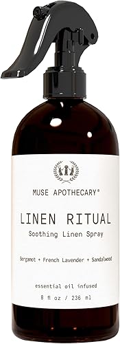 Miniatura 28 de Muse Apothecary Pillow Ritual - Rocío aromático, calmante y relajante para almohada, spray para ropa de cama y telas - Infundido con aceites
