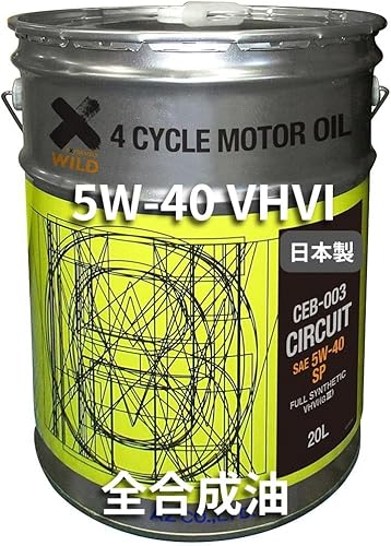 CEB-003 4֗p GWIC 20L 5W-40 SP CIRCUIT 100%w VHVI ԗp EG529