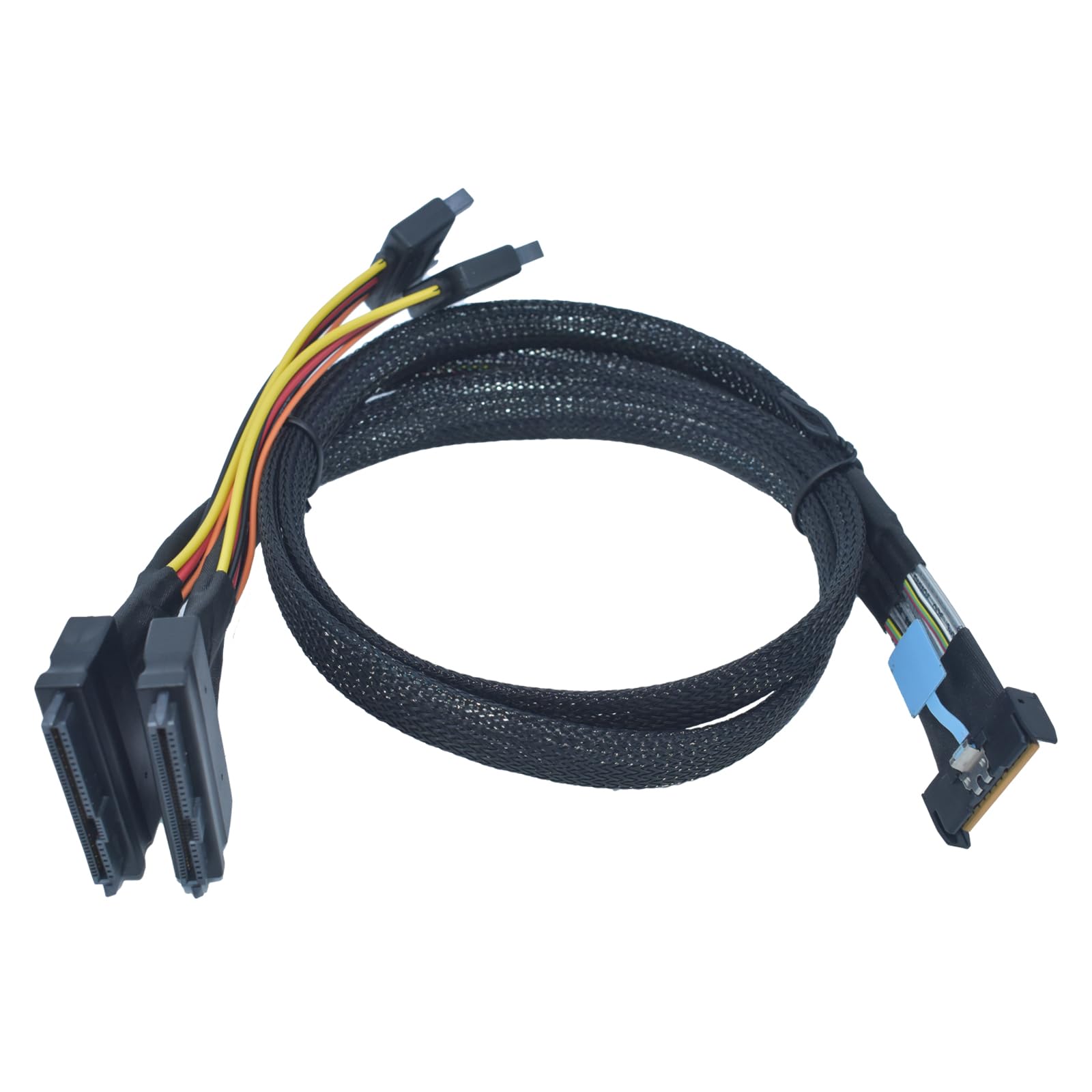 Amazon.com: LetLinkSo PCIe 4.0 MCIO x8 to 2 x SFF-8639 Cable for U