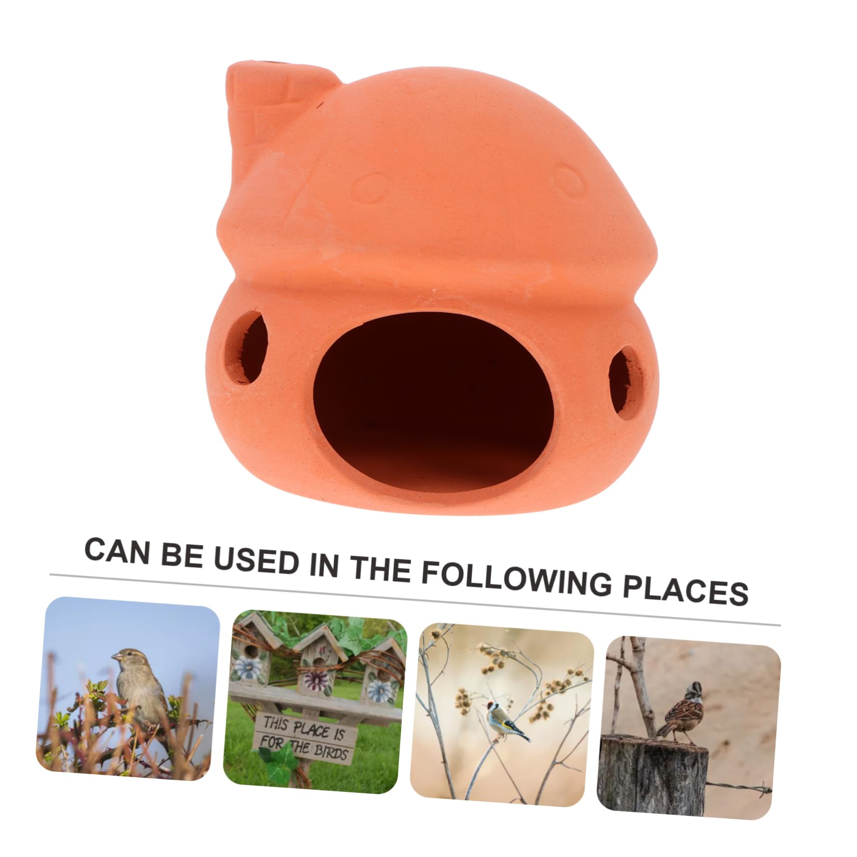 GANAZONO 1Pc Creative Pet Nest Bird House Comfortable Bird Breeding Box for Parakeets and Cockatiels Cozy Sleeping Nest Accessory Chocolate Color