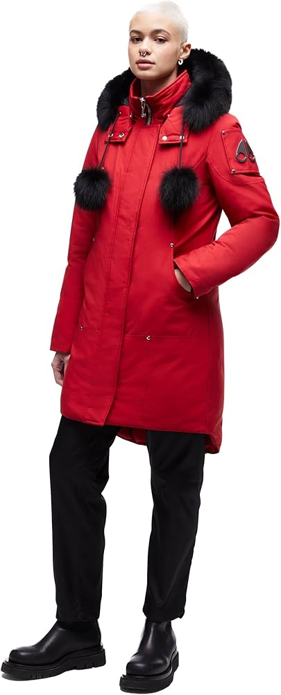 Amazon.com: Moose Knuckles Women's Stirling Parka with Fur Trim
