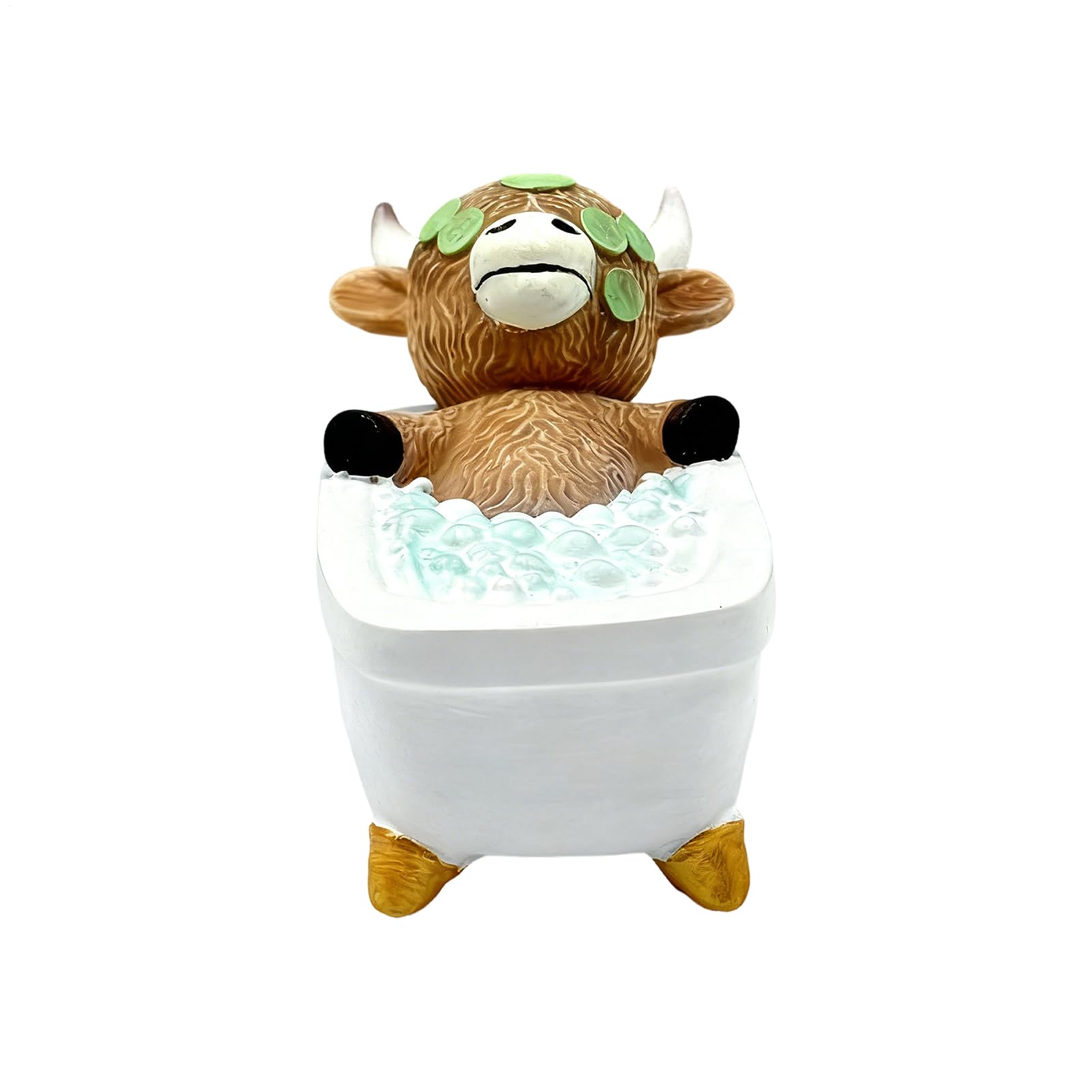 Petite statue de vache mignonne pour embellir votre bureau de ferme
