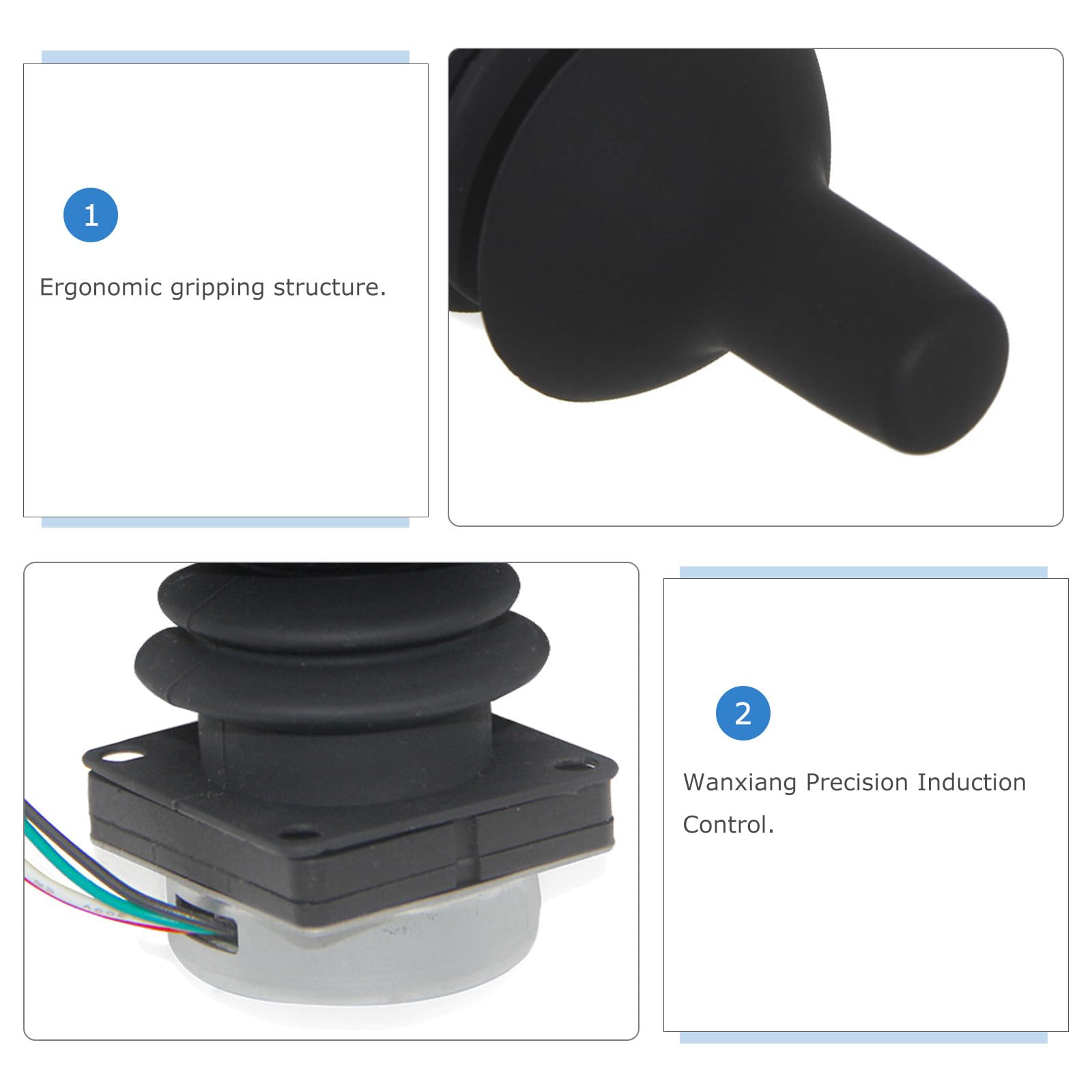 Módulo de joystick para silla de ruedas - Mando de control giratorio de repuesto para controlador de silla de ruedas eléctrica - Repuestos para el desplazamiento diario de adultos con