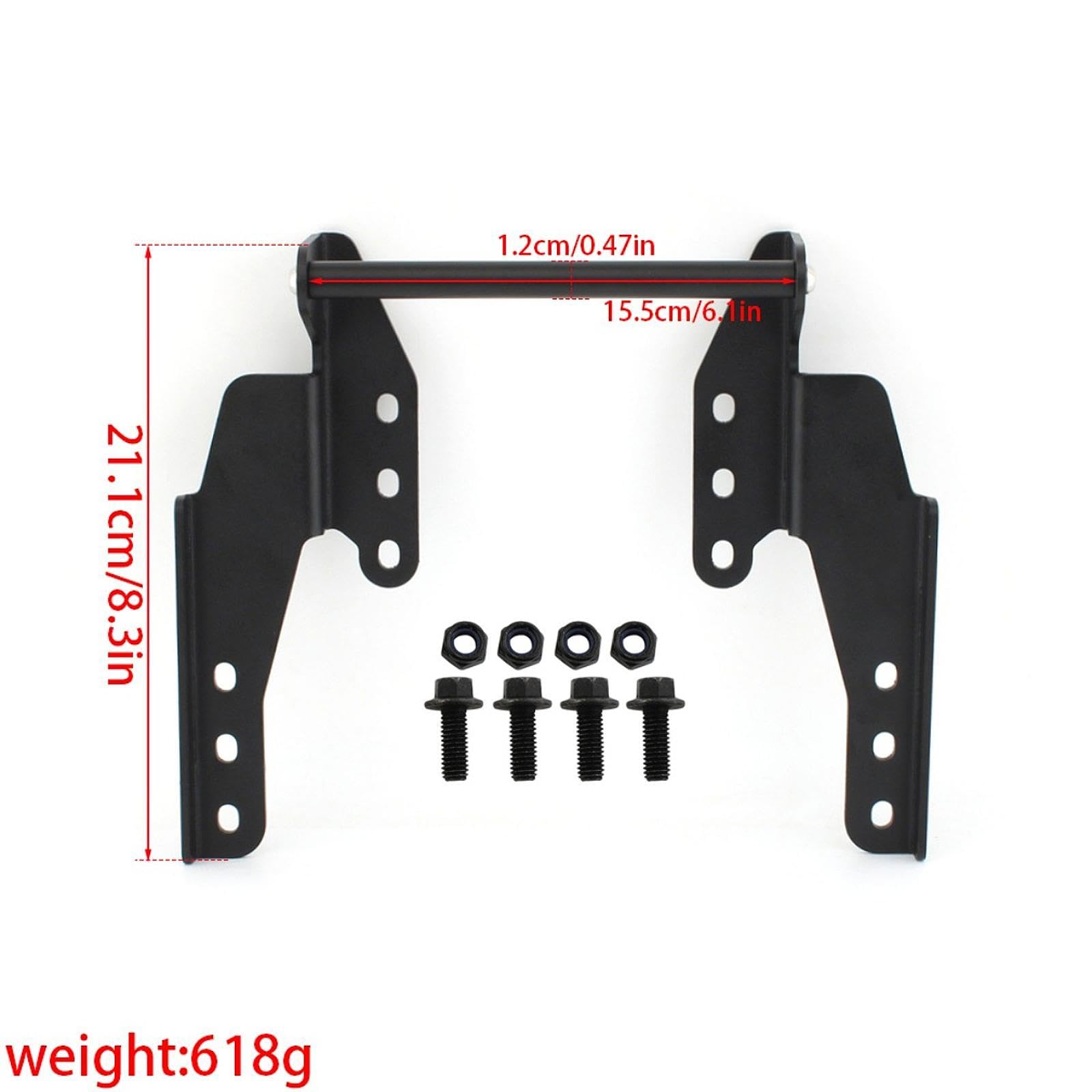 Supporto Navigazione Porta Smartphone Manubrio Impermeabile Staffa Frontale Accessorio Estensibile in Ferro per Adatto a, 12mm