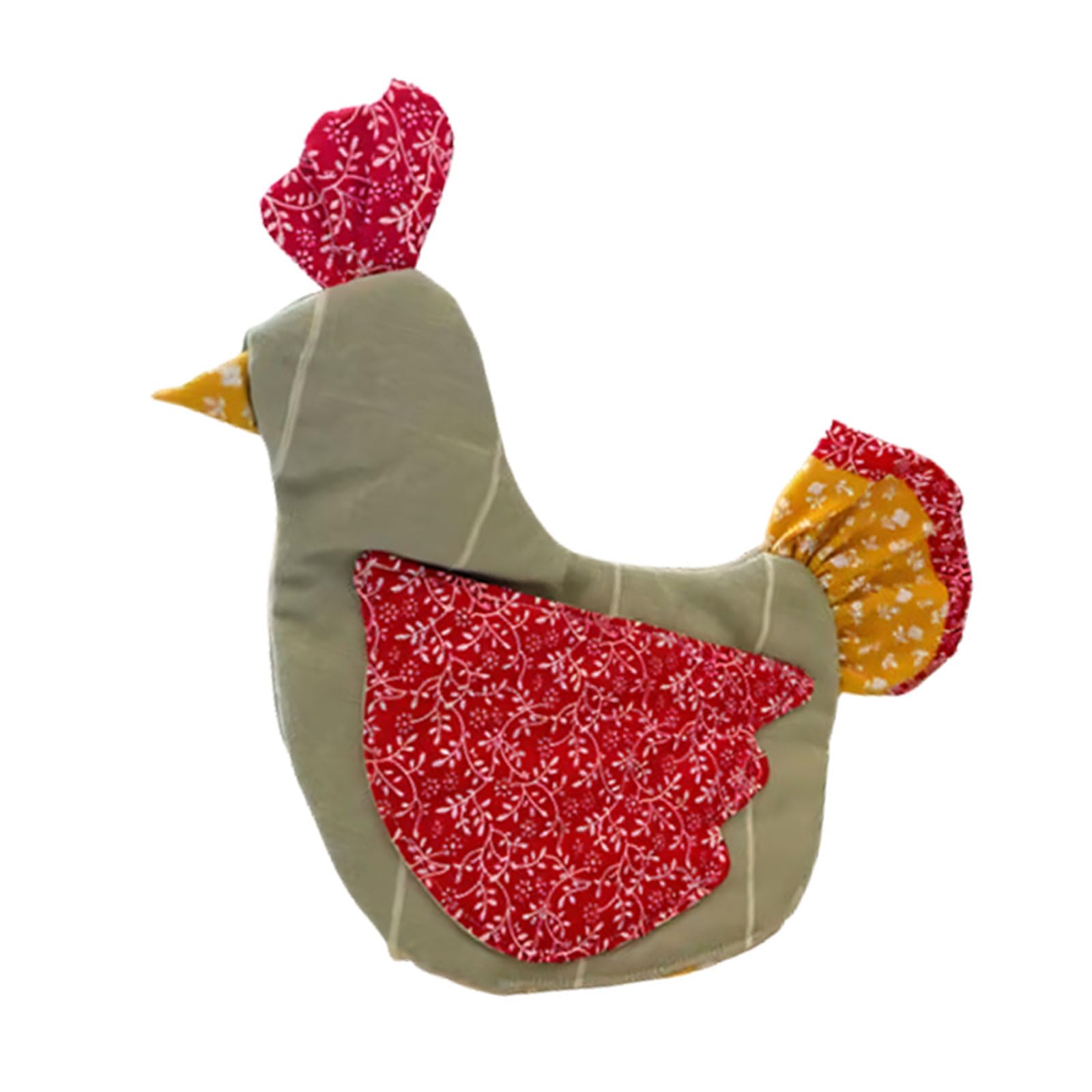 Practical Chick Themed Oven Mitt and Hot Pad Combo Pots Holder Chicken Pattern Insulated Glove for Home Use Chicken Oven Mitts