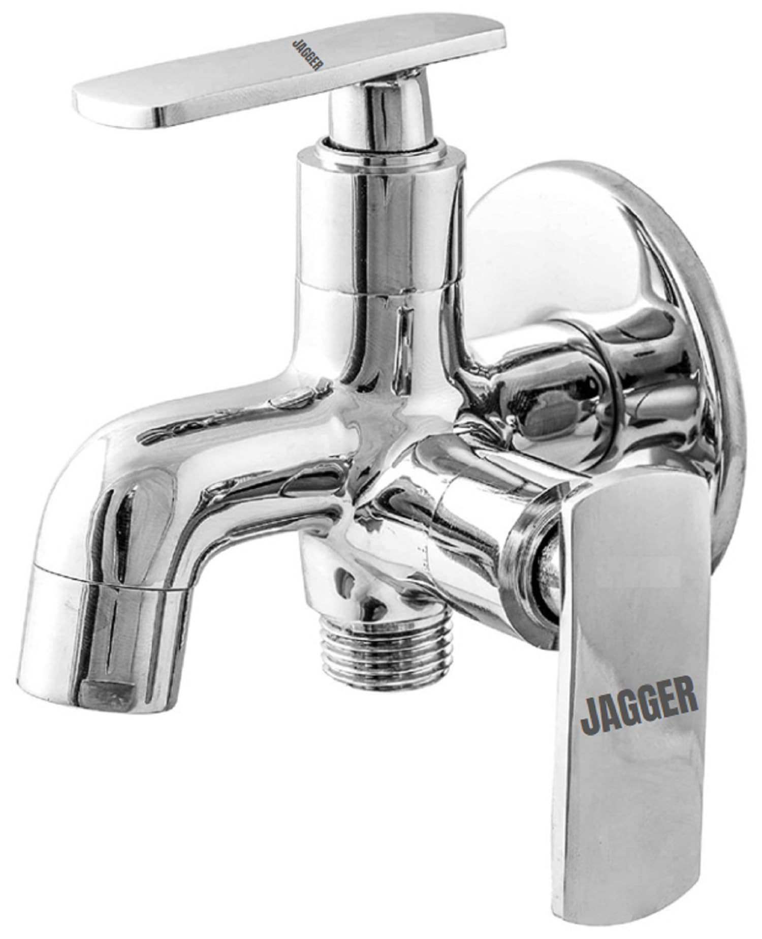 JAGGER JGR54 Brass 2 Way / 2 in 1 Bib Cock Taps for Bathroom, Used for Washing Machine, Bathroom, Toilet Faucet Hose Connection with Teflon Tape and Wall Flange (BAT) (B0D5WK5W1Z) Amazon Price History, Amazon Price Tracker