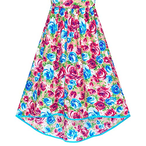 Sunny Fashion Girls Dress Flower Cotton Casual Summer Beach Holiday Size 6-124
