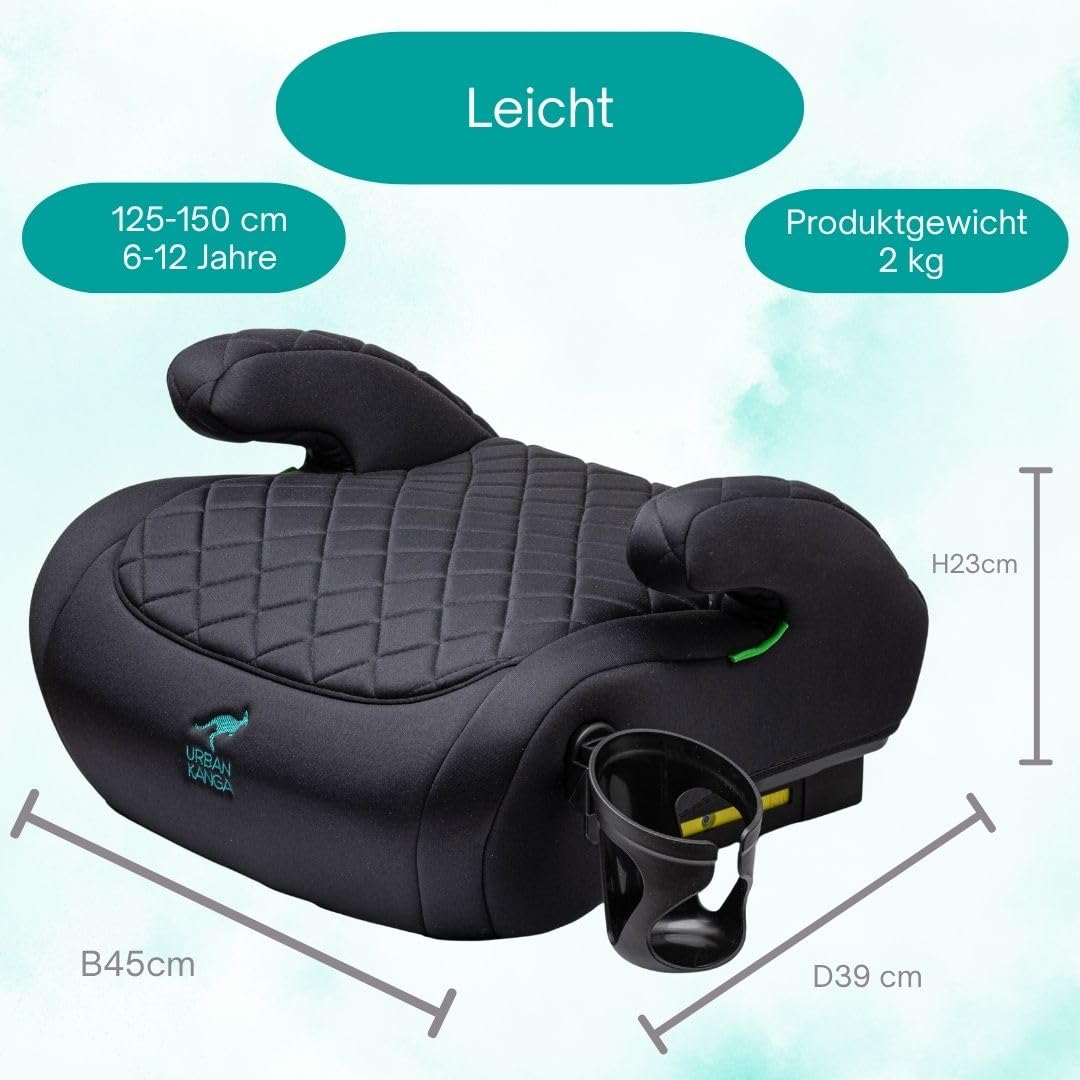 Urban Kanga Wombat Plus Sitzerhöhung 125–150 cm i-Size R129 ISOFIX