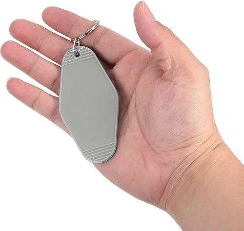 Miniatura 4 de PATIKIL Vintage Motel Llavero, en blanco Hotel Llaveros Llaveros,