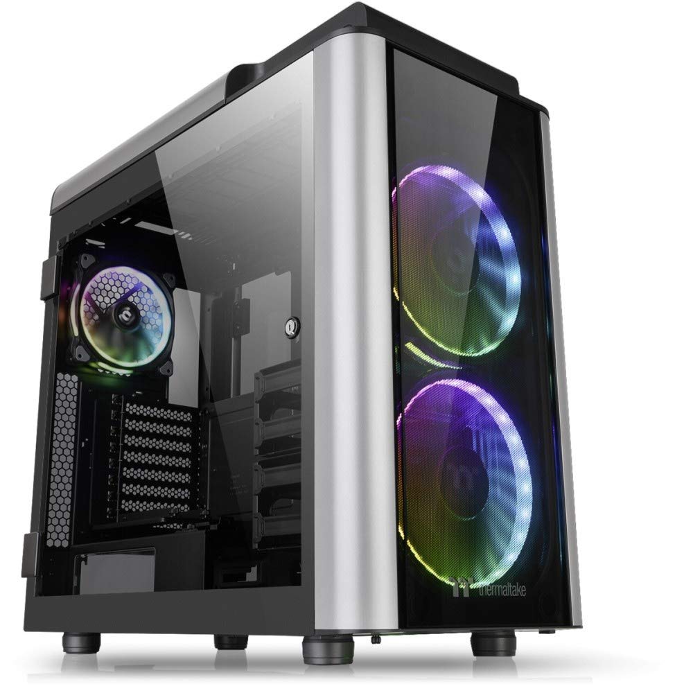 ThermaltakeCA 1K9 00F1WN 01 Level 20 GT RGB Plus E ATX Full Tower Rotational Expansion Slot Type C Modular Gaming Computer Case Black, LEVEL 20 GT RGB PLUS/EATX CASE