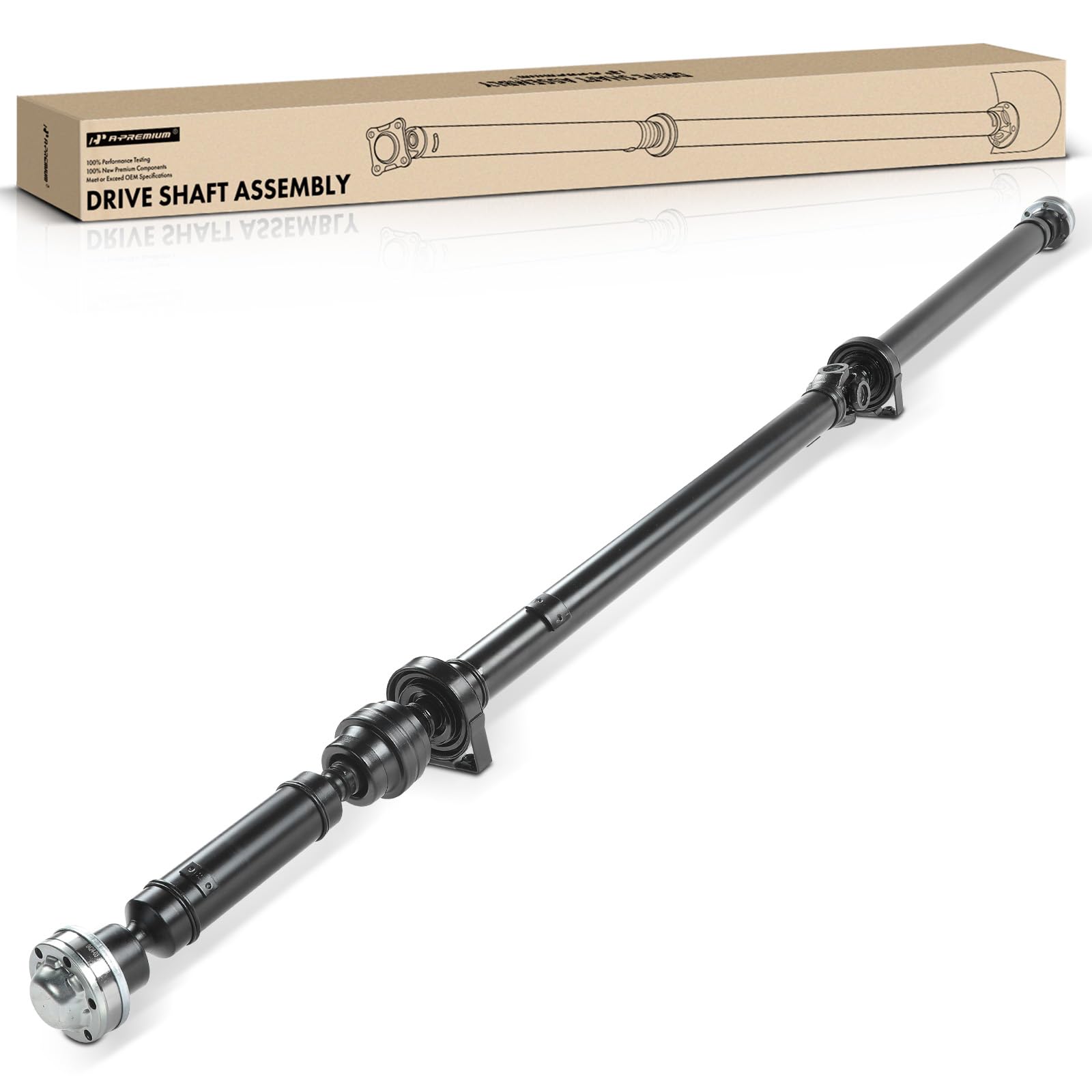 A-Premium Rear Complete Drive Shaft Prop Shaft Driveshaft Assembly Compatible with Volvo S40/V50 2005-2010, AWD, Replace# 30759601, 31256269