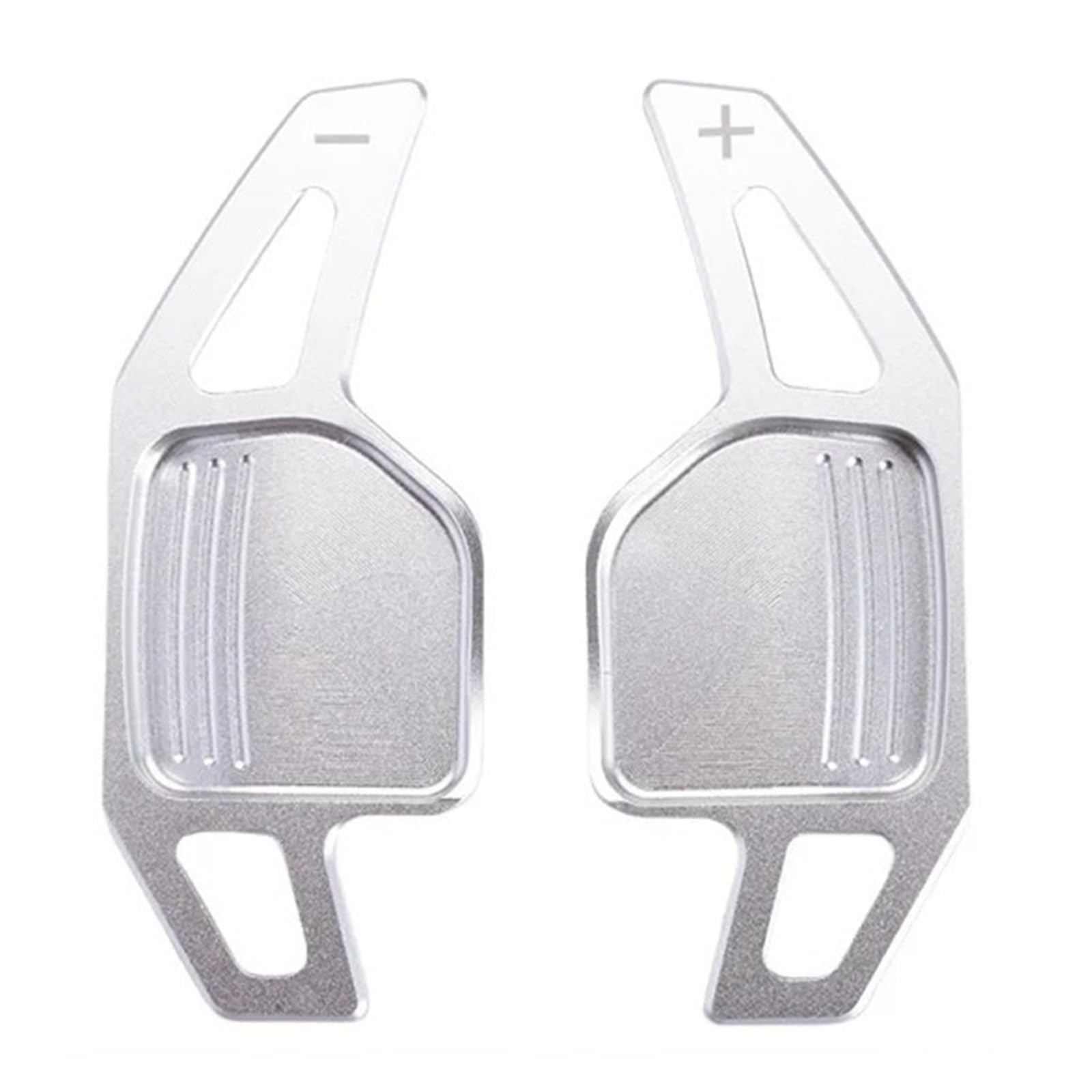Xxiucj Car Paddle Shifter Extensions for A4 for B8 for A3 for 8P for S3 for A5 for A6 for S6 C6 for Q5 for A8 for R8 TTS MK2Steering Wheel Paddles Shifters(for Type A Silver)