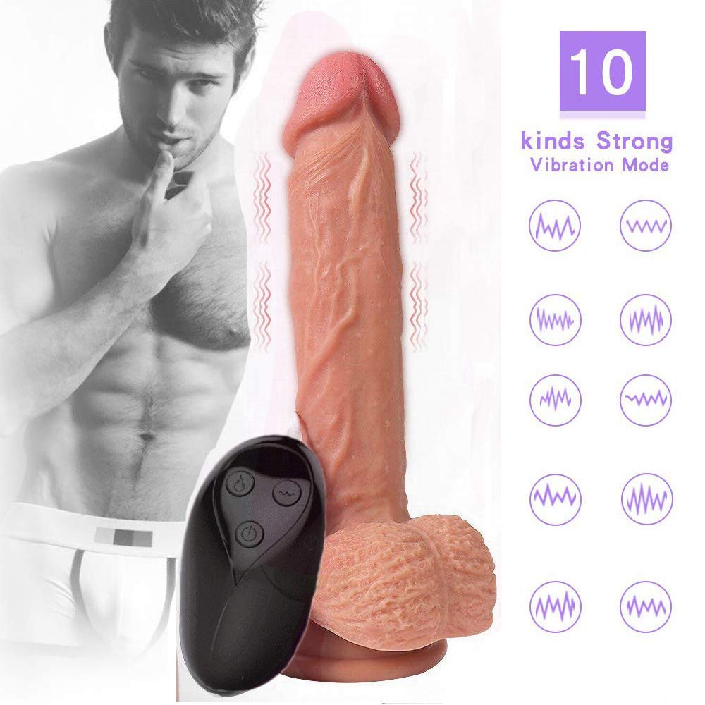 8 Speeds Vibration Rotating Vibratòr Suction Cup Play for Women ODH01