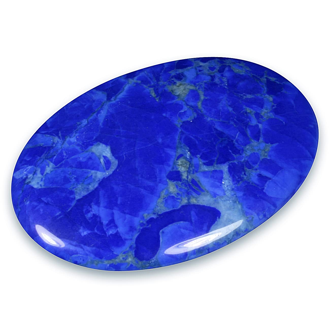 CrystalAge Lapis Howlite Palm Stone ~70x50mm