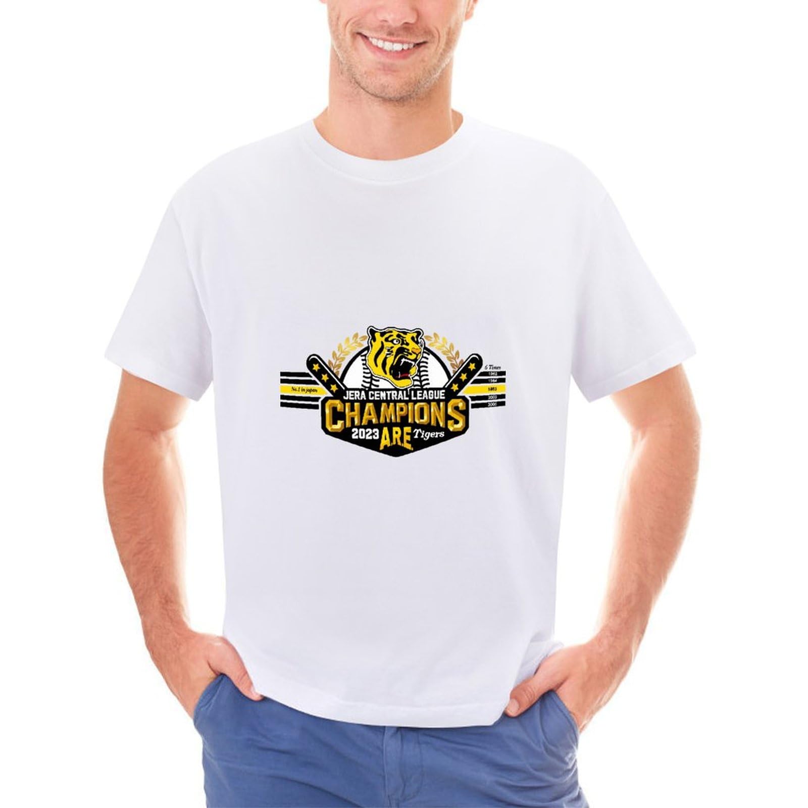 Amazon.co.jp: メンズ Tシャツ 阪神タイガース 2023 リーグ優勝