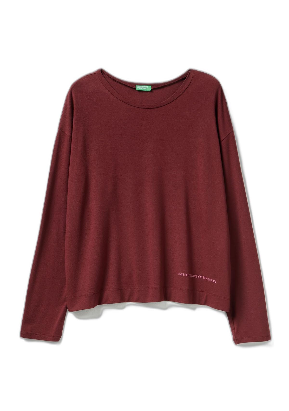 United Colors of Benetton Maglia G/C M/L 36mx3m07b Camiseta de Pijama Mujer