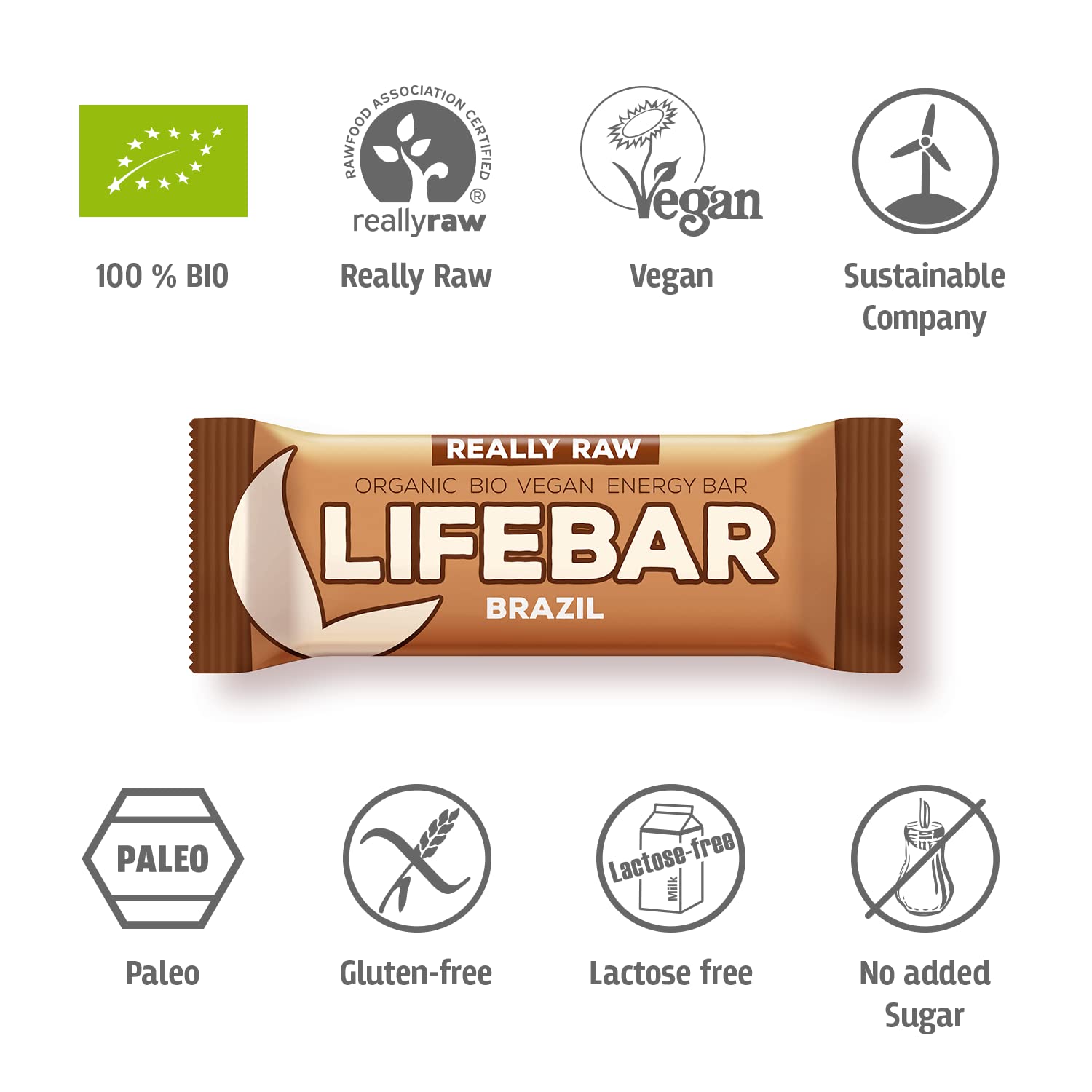 lifefood Lifebar Brazil Roh Bio, 15er Pack (15 x 47 g)