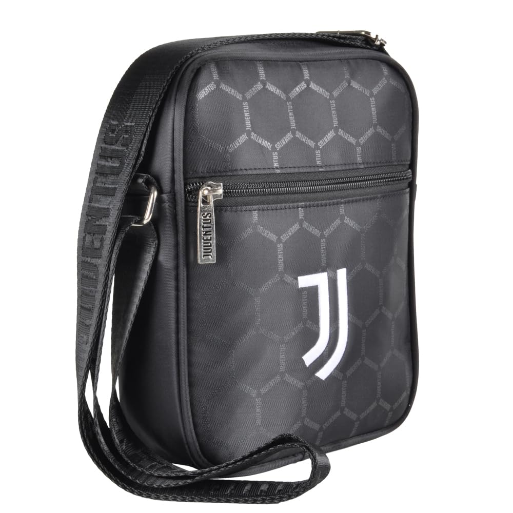 Borsello con logo JUVE Stampato 50% NY 50% PVC Prodotto Ufficiale JUVENTUS 133414 NERO