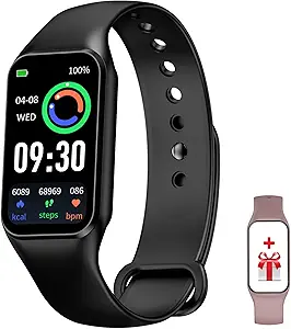 Smart Watch for Men Women - Oximeter (SpO2) Calorie Pedometer, Sleep and Heart Rate Monitor, 24 Sports Modes 1.47 Inch HD Screen, iP68 Waterproof, Fitness Tracker Compatible with Android and iOS Phone