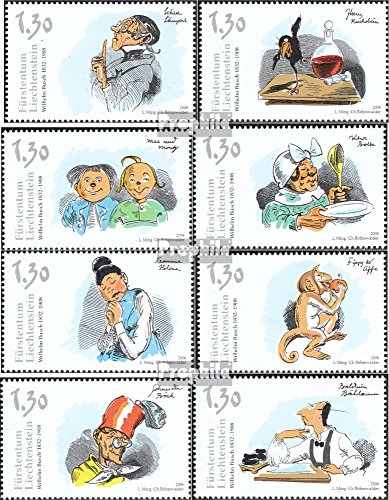 Prophila Collection Liechtenstein Michel.-No..: 1490-1497 (Completa Edizione) 2008 William Bush (Francobolli per i Collezionisti) Fumetto
