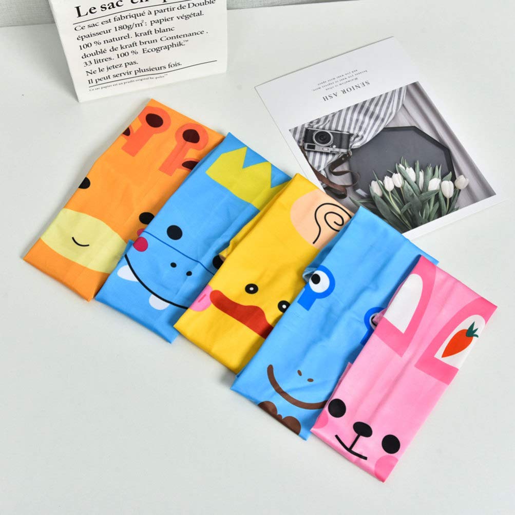 EXCEART 5 Pairs Kinder UV Schutz Arm Ärmeln Cartoon Gedruckt Kühlung Arm Strümpfe Seide Abdeckung für Outdoor Sport Wandern Laufen Radfahren Gemischt Muster