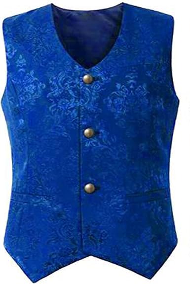 Veste Costume Steampunk Médiéval Homme - Coupe Ajustée Victorienne Rétro Gothique