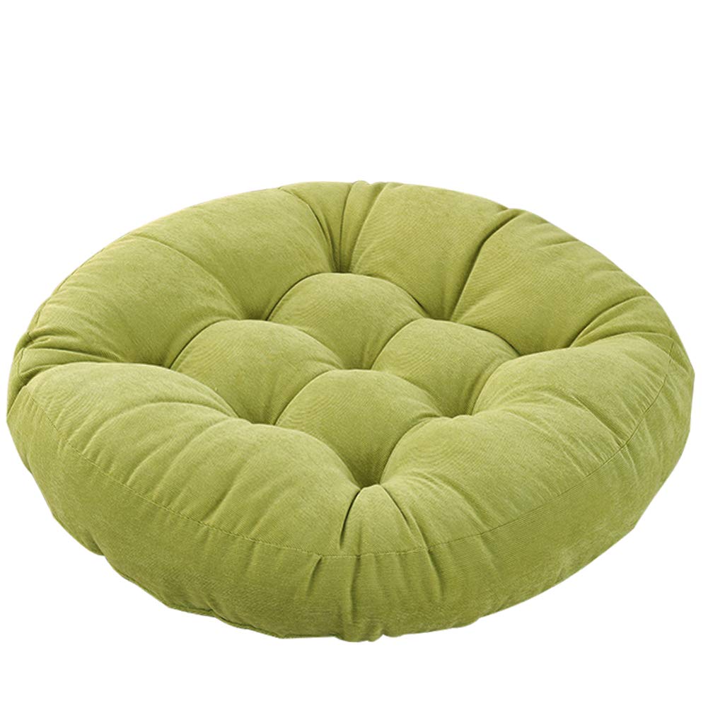Tiita Round Cushion 22"x22" Floor Seat Pillows Meditation Pillow for Seating on Floor Windows Pad for Yoga Living Room Sofa Balcony Indoor Outdoor, Green