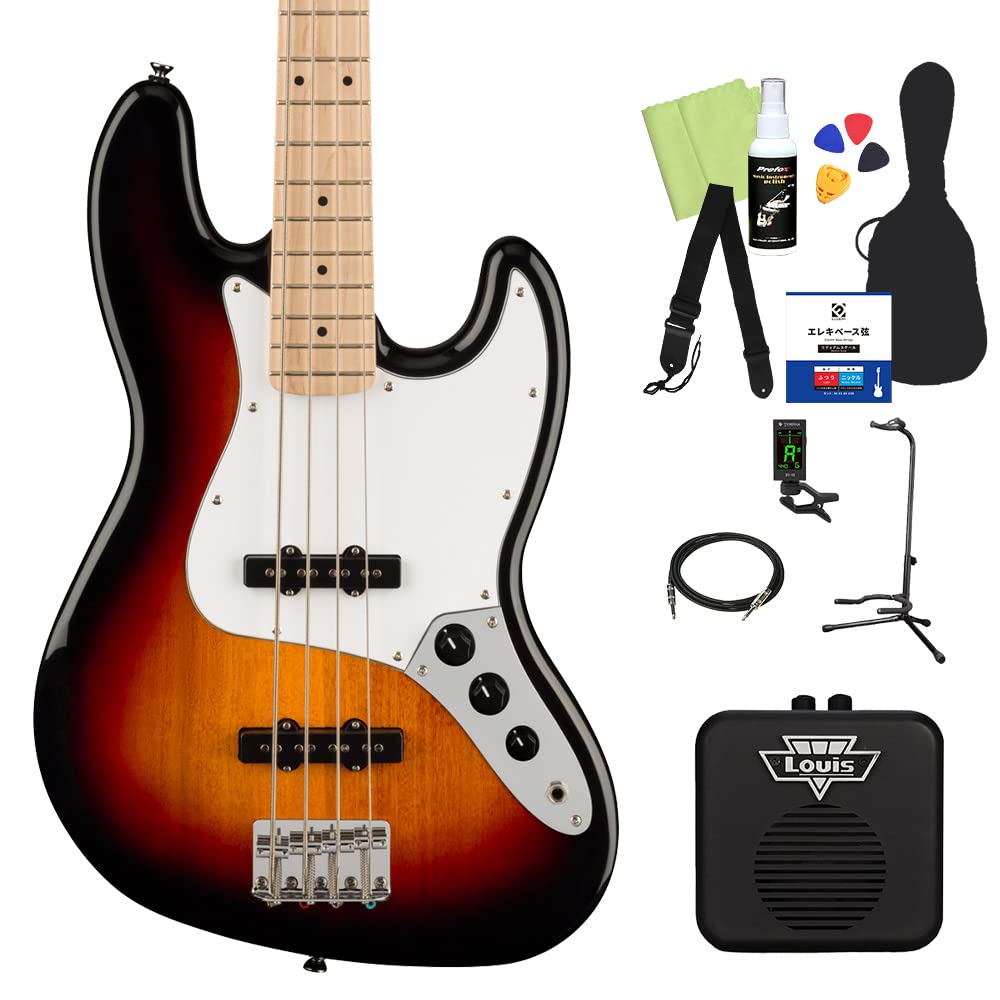 Amazon | Squier by Fender Affinity Series Jazz Bass Maple