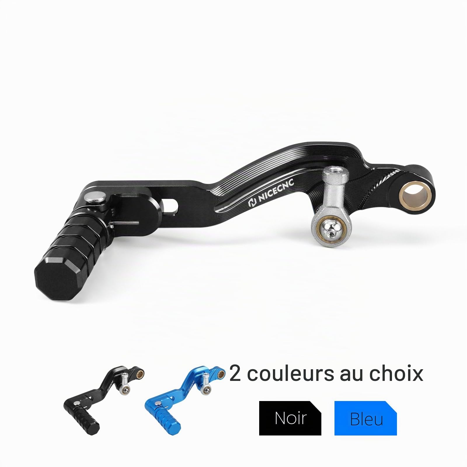 NICECNC Levier de Commande de Transmission en Aluminium Compatible avec Tenere 700/XTZ 700 2019-2024, Tenere 700 Rally Edition 2020-2024, usiné CNC, Noir