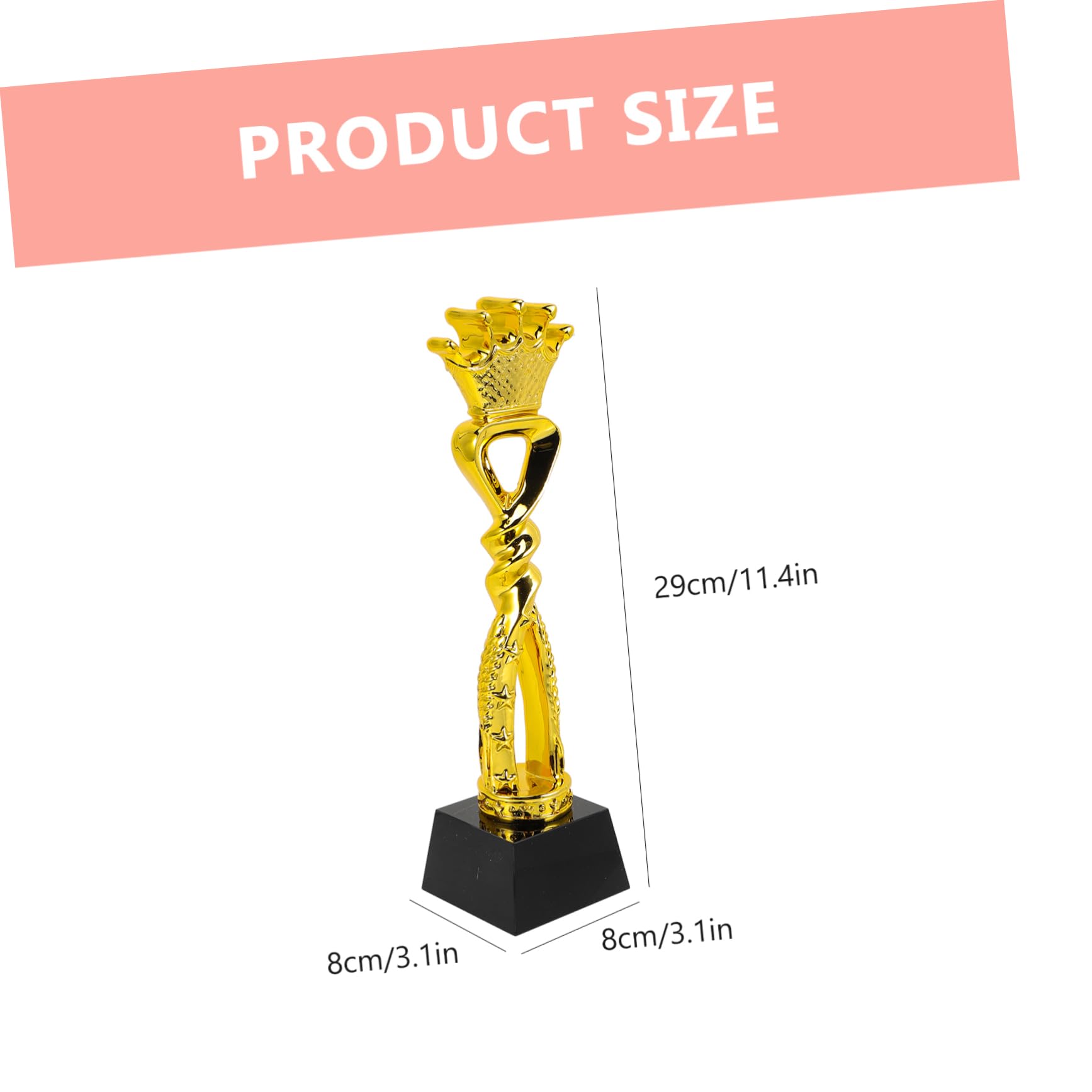 Yardwe Chic Prize Trophy Boys and Girls Prize Trophy Small Trophy Award Trophy Boys and Girls Sports Competition Prize