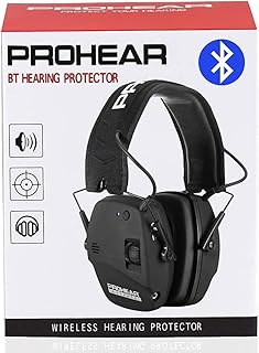 PROHEAR 030 Bluetooth 5.4 Electronic Shooting Ear Protection Earmuffs, Noise Reduction Sound Amplification Hearing Protector for Gun Range and Hunting - PROHEAR