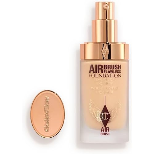 Charlotte Tilbury Airbrush Flawless Matte Foundation - Full Coverage Liquid Makeup with a Natural-Matte Finish - Smoothes & Blurs Pores - Waterproof & Transfer Resistant