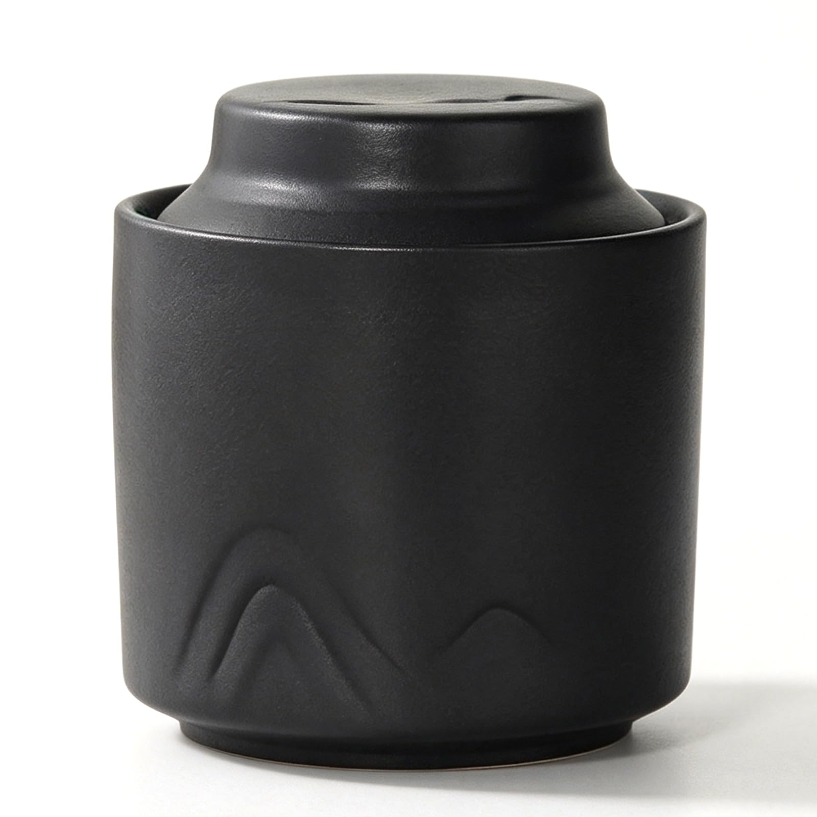 UpGBRF Ceramic Tea Canister Storage Pottery Jar Pantry Organizer 200Ml