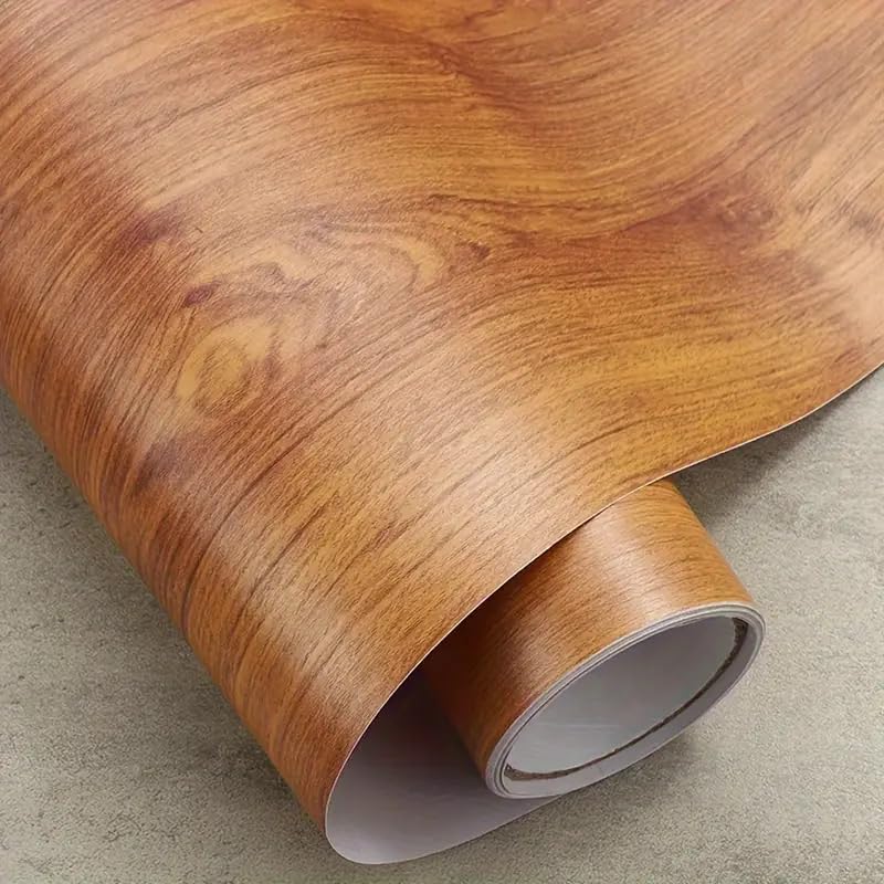 SUNBIRD Wood Contact Paper Peel and Stick Wood Grain Wallpaper Self Adhesive Waterproof Removable Walnut Contact Paper for Cabinets Countertops Vinyl Wrap Wood for Furniture (Wood_4, 12 in x 304 CM)