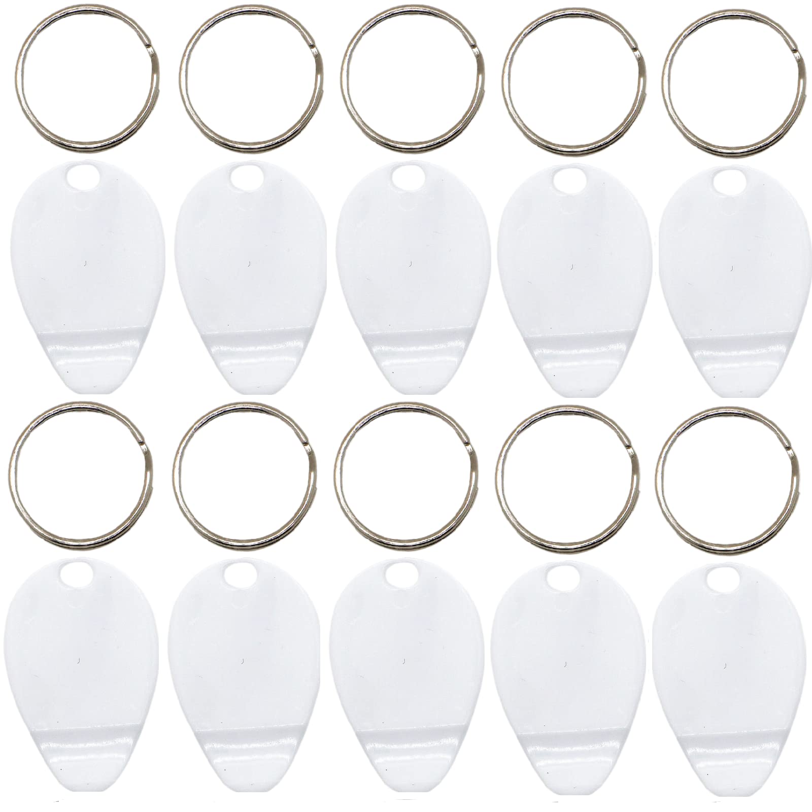 Nwsrayu Plastic Scraper Tool Keychain, Scraper for Lottery Tcket, Thumb Shaped Keyring Scratcher For Sublimation