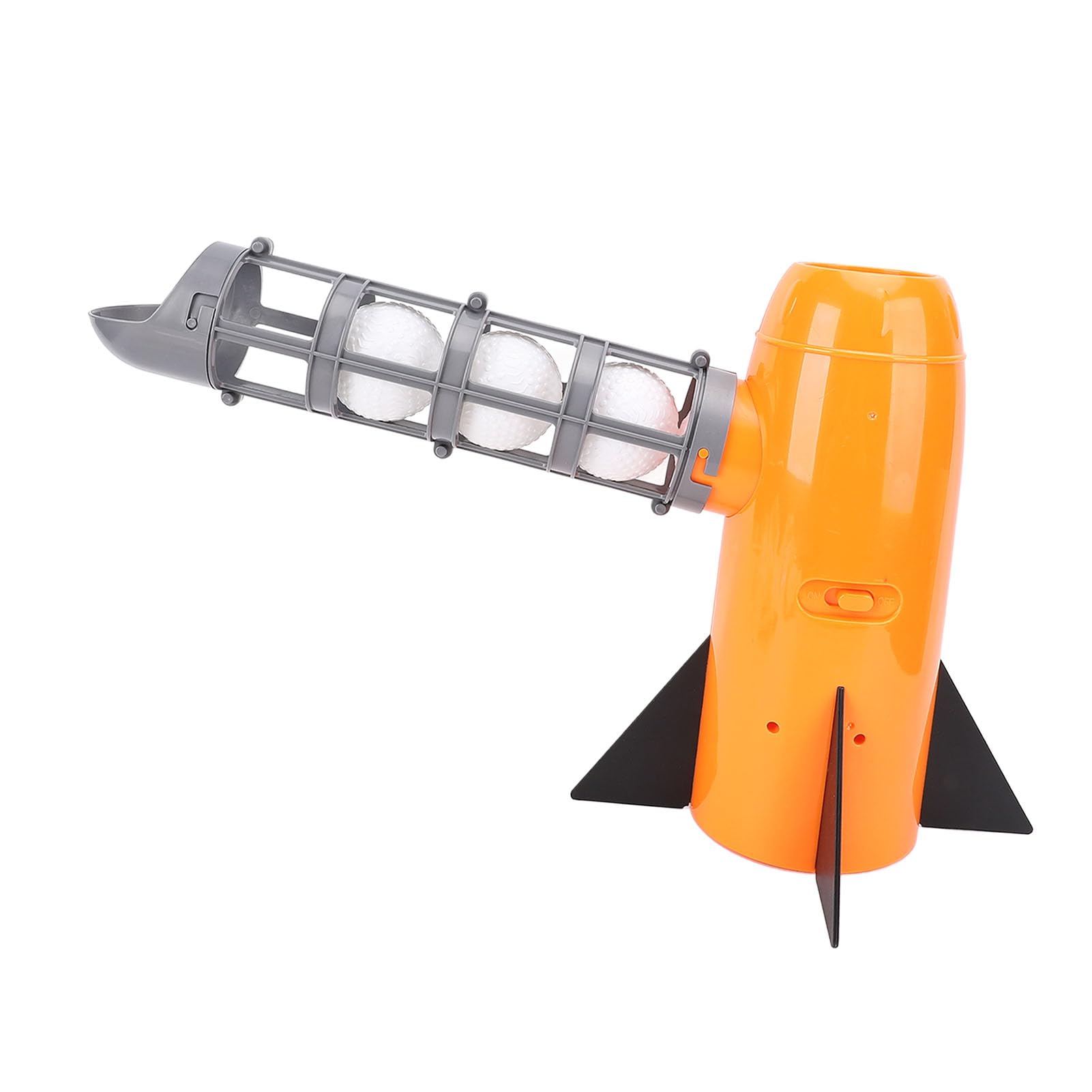 Fockety Lanciatore Automatico di Baseball, Lanciatore di Baseball con Avviamento con Un, Giocattolo con Mazza Retrattile e 5 Palline per Allenamento Sportivo all'Aria Aperta per Bambini