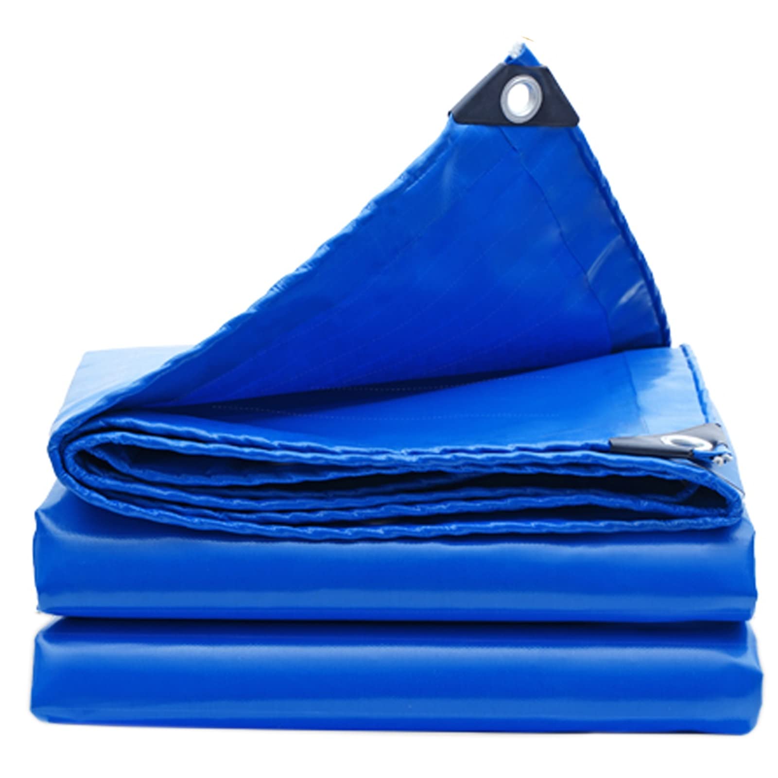 Bâche imperméable avec œillets contre infiltration eau, bâche robuste anti-pluie 0,45mm pliable