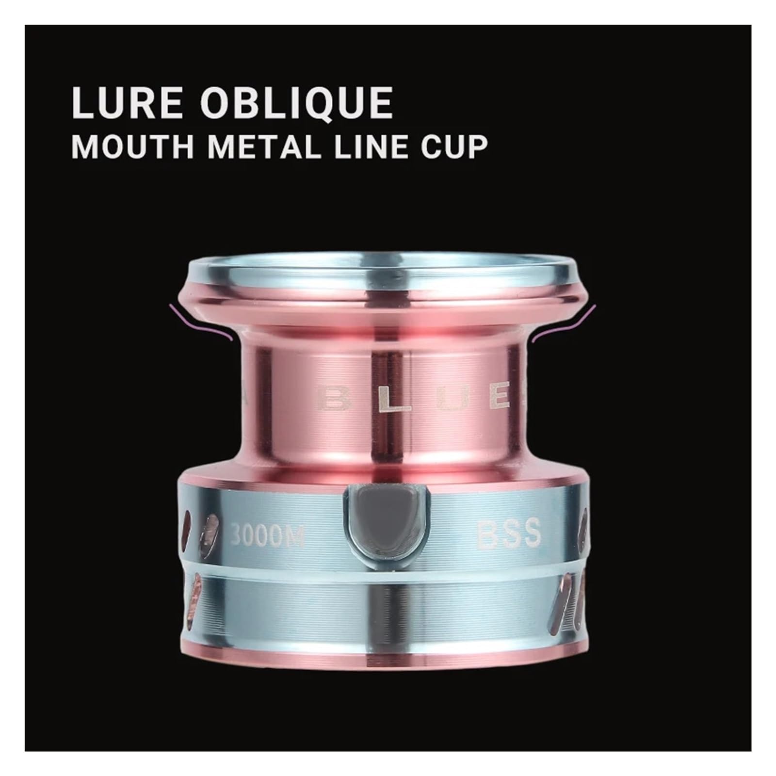 Fishing Reel Carrete de Pesca Giratorio Azul y Rosa 1500-4000 5,2: 1 GearRatio MAX Drag 8kg Suave y Sensible for Lanzamiento de Larga Distancia