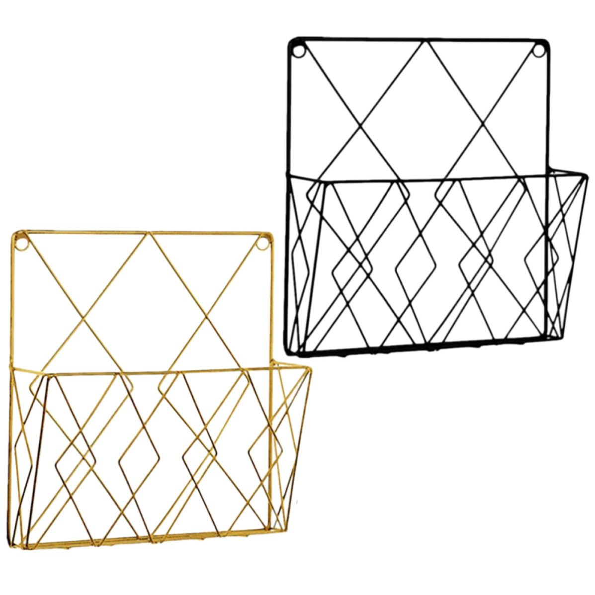 Organisateur de Courrier Mural en Fer, Support Vertical 2pcs