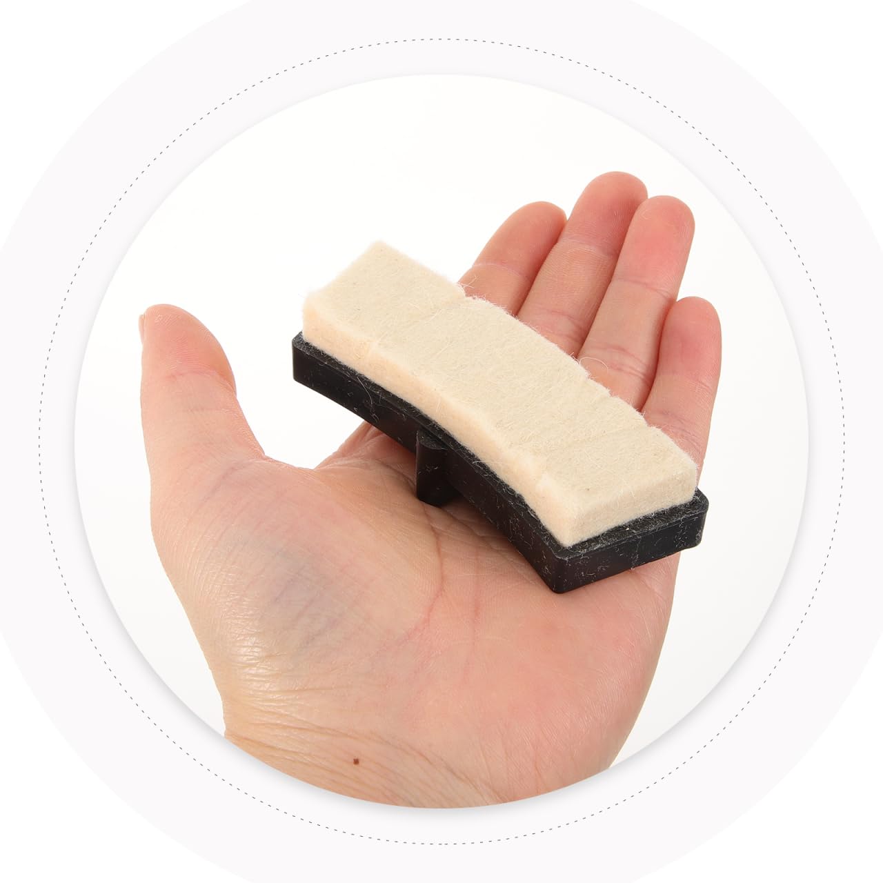 CLISPEED Pastillas De Freno para Bicicleta Estática Y Spinning Almohadilla De Fieltro Antideslizante Piezas De Freno para Ejercicio Fácil Instalación 3.62 X 1.25 X 0.98In 1 Par