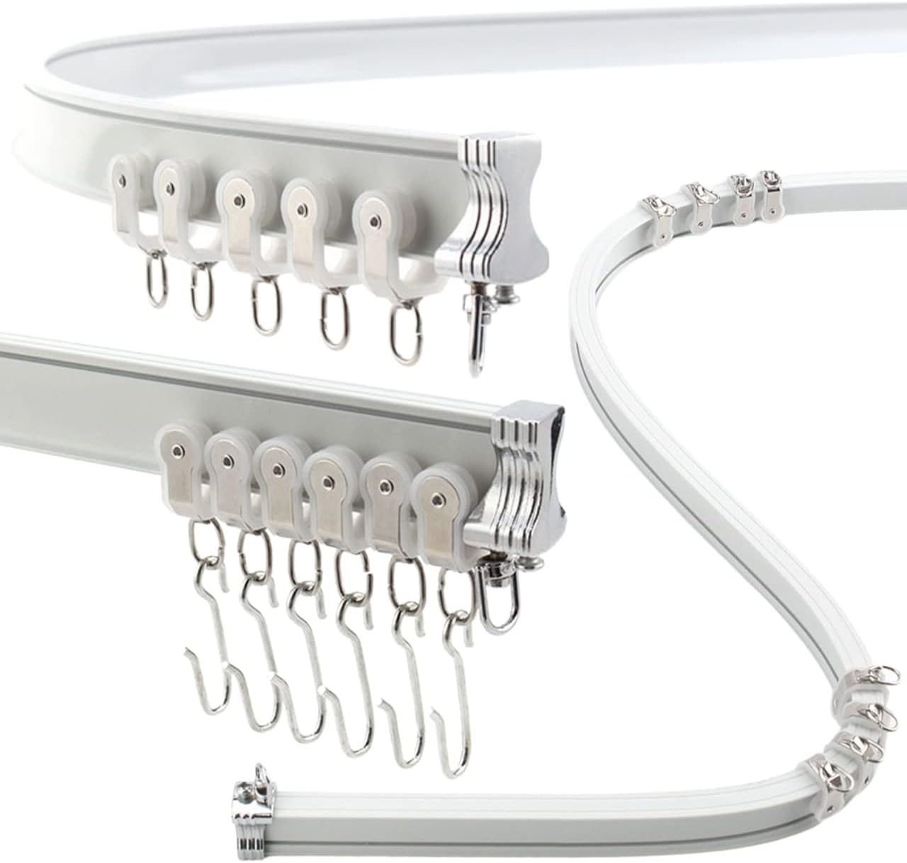 Bendable Shower Curtain Rod Curve Arch Custom Corner or any