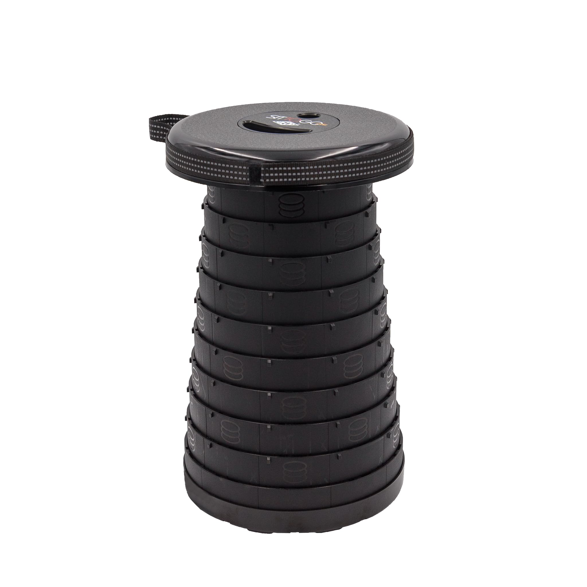 Wedo SITTOGO®NXT PP taboret teleskopowy, certyfikat TÜV i GS, ulepszona trzecia generacja, waga 1,06 kg, nośność 150 kg, kolor czarny
