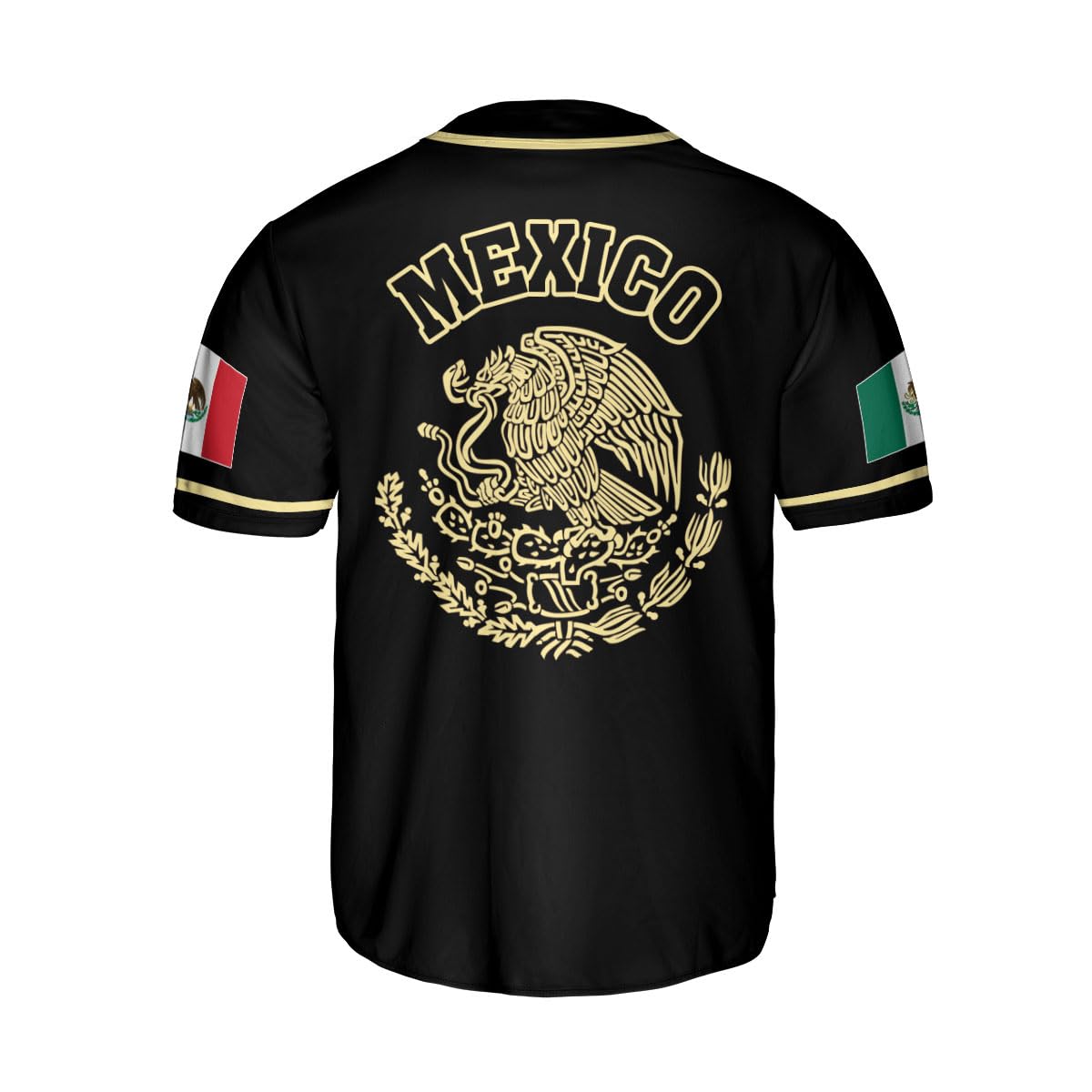 Woseprints Personalized Mexico Baseball Jersey, Mexican Baseball Jersey for Men Women Mexicano Flag Jersey Mexican Flag Pride (BJ312)