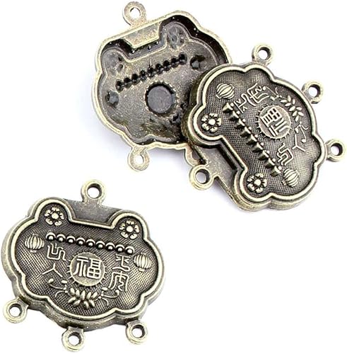 Bisutería bronce antiguo colgantes fl2432longevidad vida Lock Conector un montón de manualidades suministros de reparación