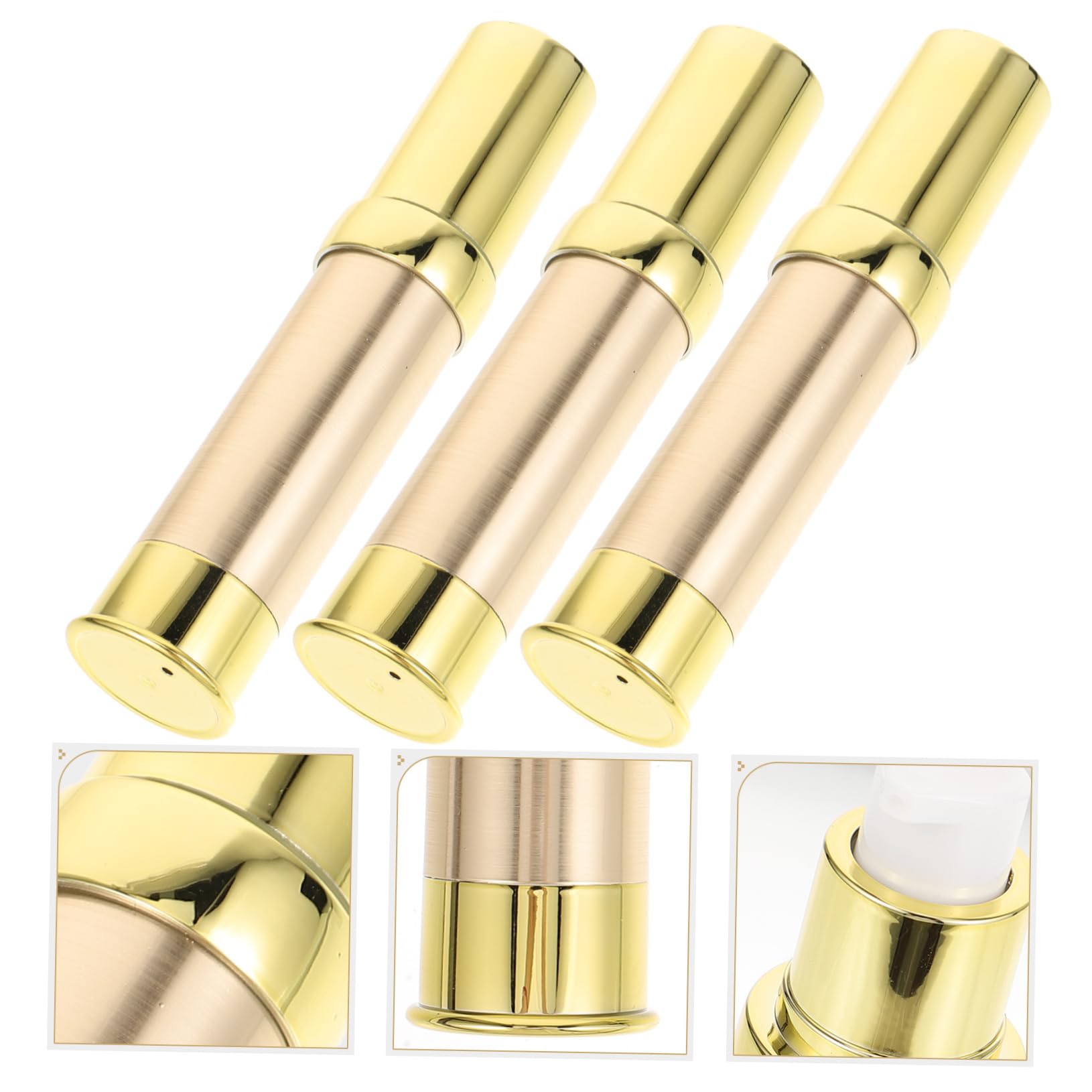 4 Set Bottiglie Makeup Pompa Aria Contenitori Cosmetici Portatili Per Viaggio E Resistente Alle Perdite E Facile Usare 3 Pezzi*4