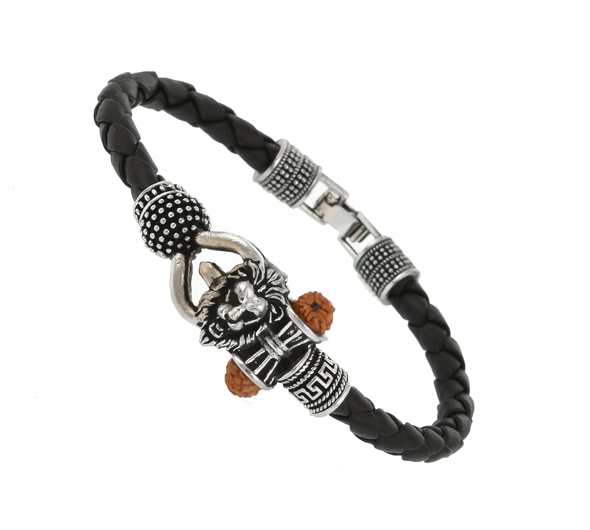 Handicraft Kottage® Premium Oxidised Designer Rudraksha Silver Kada for Men and Women (B09GWBS8QL) Amazon Price History, Amazon Price Tracker