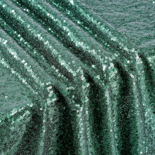 Image of B-COOL Sparkle Sequin Tablecloth Rectangle: Table Cloth Linen Glitter Cake Table Cloth for Wedding Party Banquet Christmas Birthday 50x80 Inch