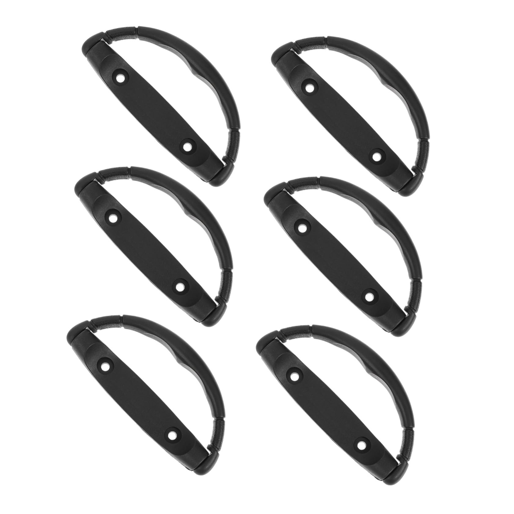 HOLIDYOYO 6pcs Black Speaker Cabinet Handles Comfortable Subwoofer Pulls for Easy Installation for Various Home and Outdoor Uses
