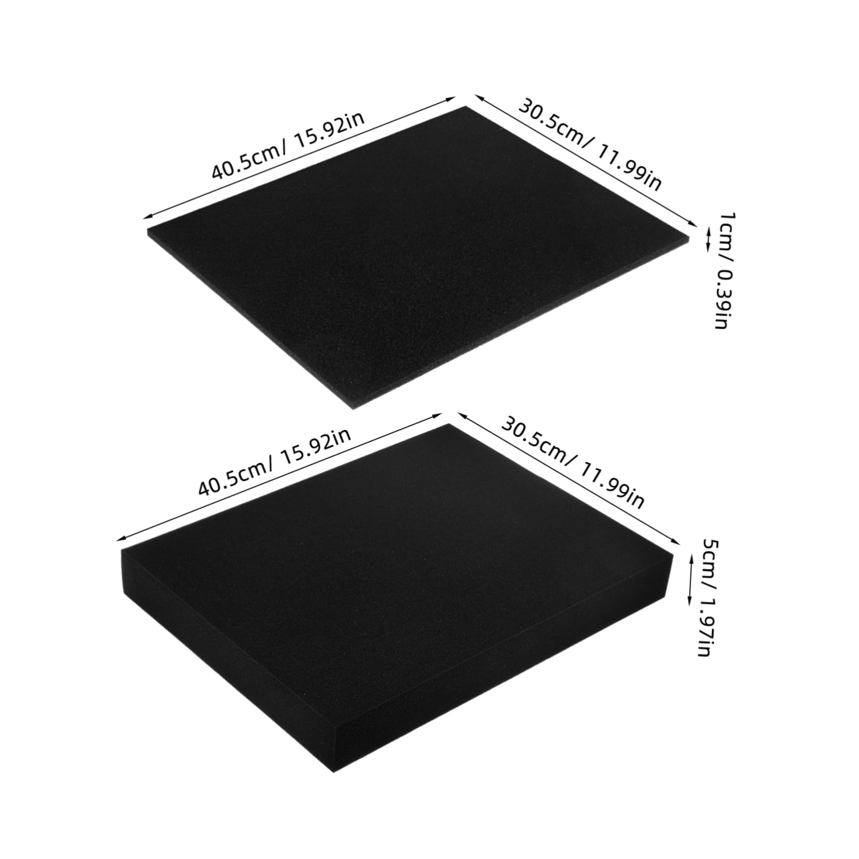 HOODANCOS Foam Lining for Shipping Tool Box Organizer Foam Black Express Bubble Bag for Fragile Items Protection