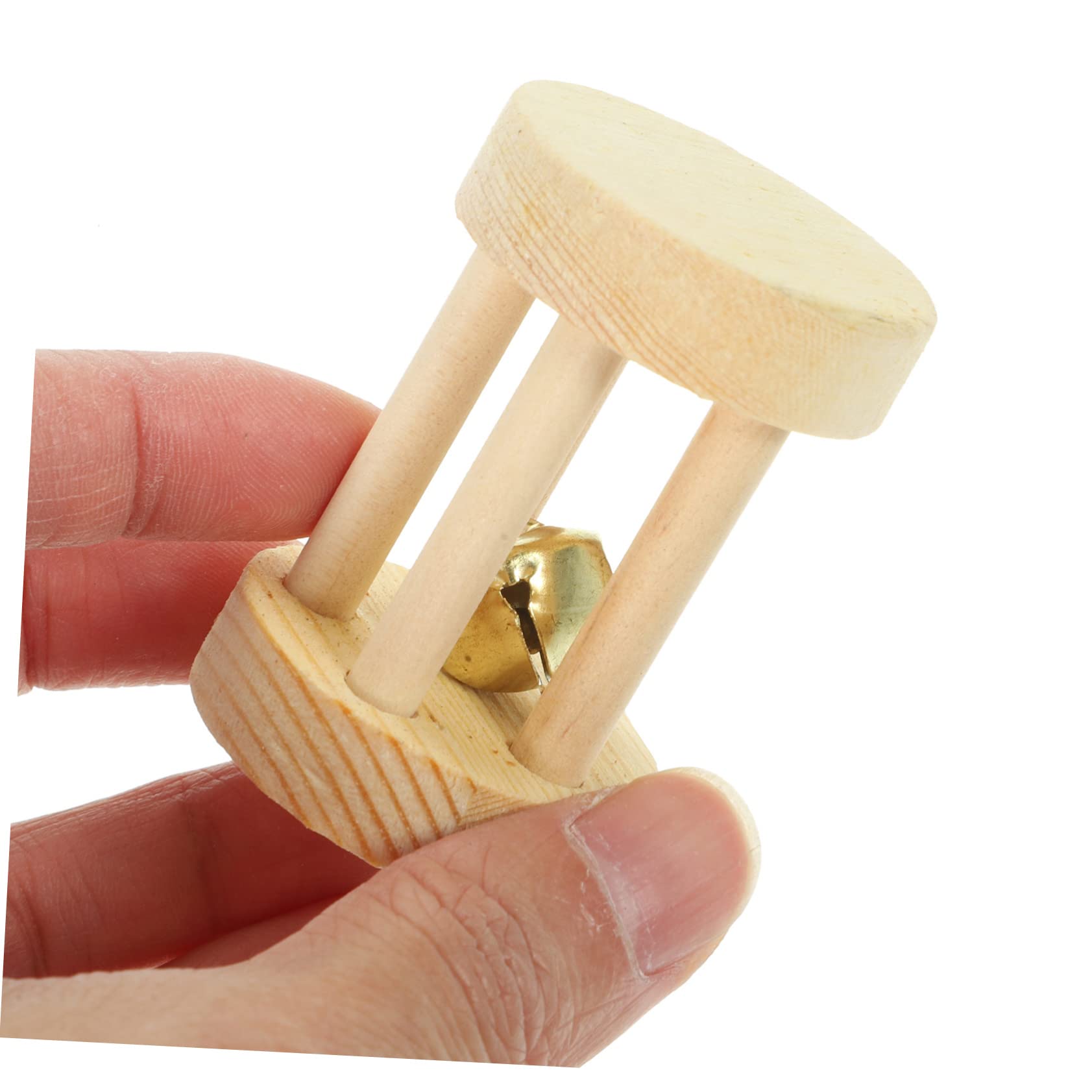 POPETPOP Holz-Hamster-wippe Kauspielzeug Naturholz Kleintier-schaukelspielzeug Beißspielzeug für Hamster Rennmäuse und Mäuse ohne Farbe oder Klebstoff